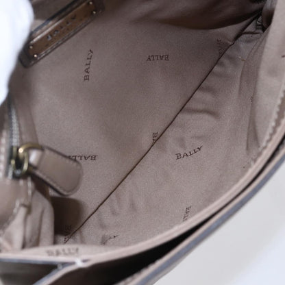 Bally Vintage Shoulder Bag Leather, BEIGE, LEATHER, Shoulder bag