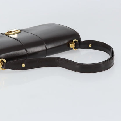 Gucci Vintage Shoulder Bag Leather, BROWN, LEATHER, Shoulder bag