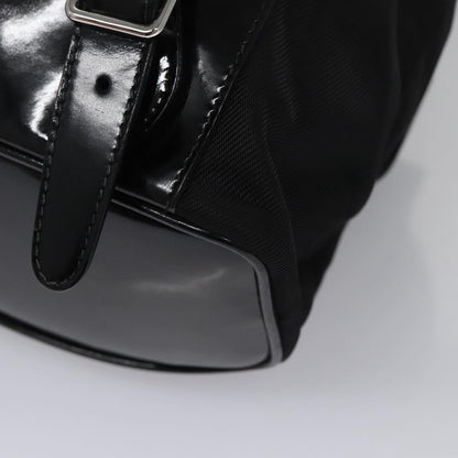 Gucci Vintage Bamboo Backpack Patent, BLACK, PATENT_LEATHER, Backpack