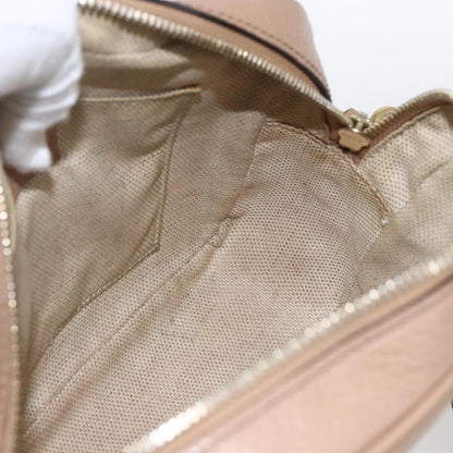 Gucci Soho Disco Crossbody Bag Leather, BEIGE, LEATHER, Shoulder bag