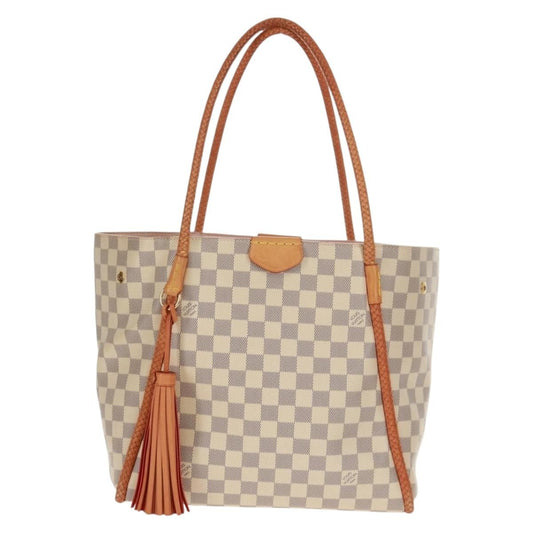 Louis Vuitton Propriano Handbag Damier, WHITE, CANVAS, Tote bag