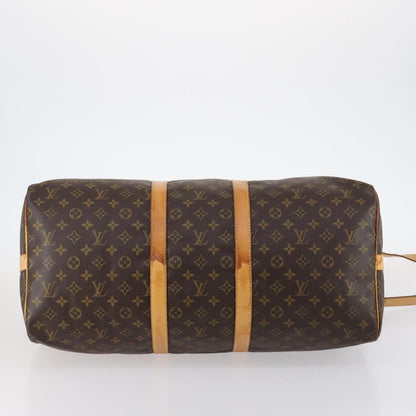 Louis Vuitton Keepall Bandouliere Bag Monogram Canvas, BROWN, CANVAS, Travel bag