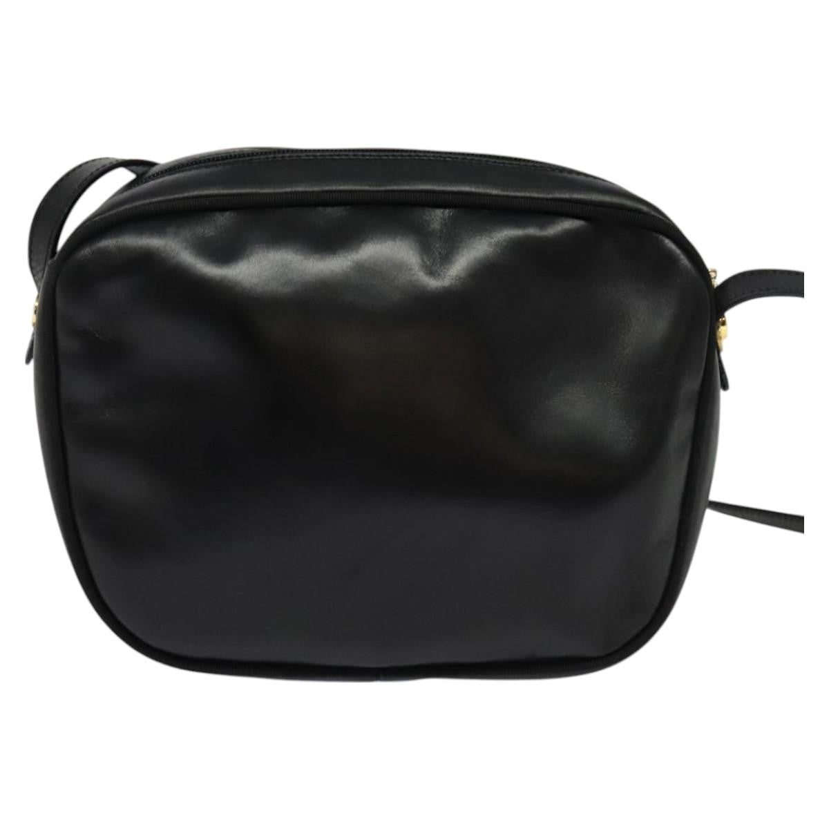 Salvatore Ferragamo Vala Shoulder Bag Leather, BLACK, LEATHER, Shoulder bag