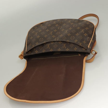 Louis Vuitton Menilmontant Handbag Monogram Canvas, BROWN, CANVAS, Shoulder bag