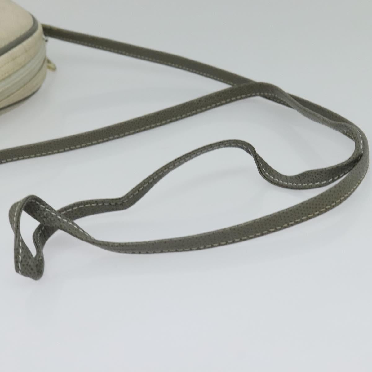 Christian Dior Vintage Honeycomb Shoulder Bag Canvas, WHITE, CANVAS, Shoulder bag