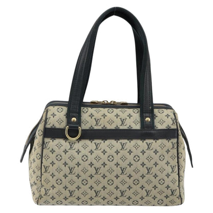 Louis Vuitton Josephine Handbag Mini Lin, BLUE, CANVAS, Handbag