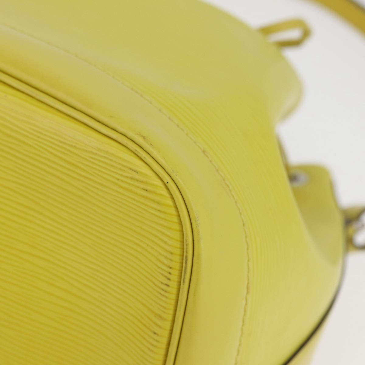 Louis Vuitton Petit Noe Handbag Epi Leather, Green, Leather, Handbag