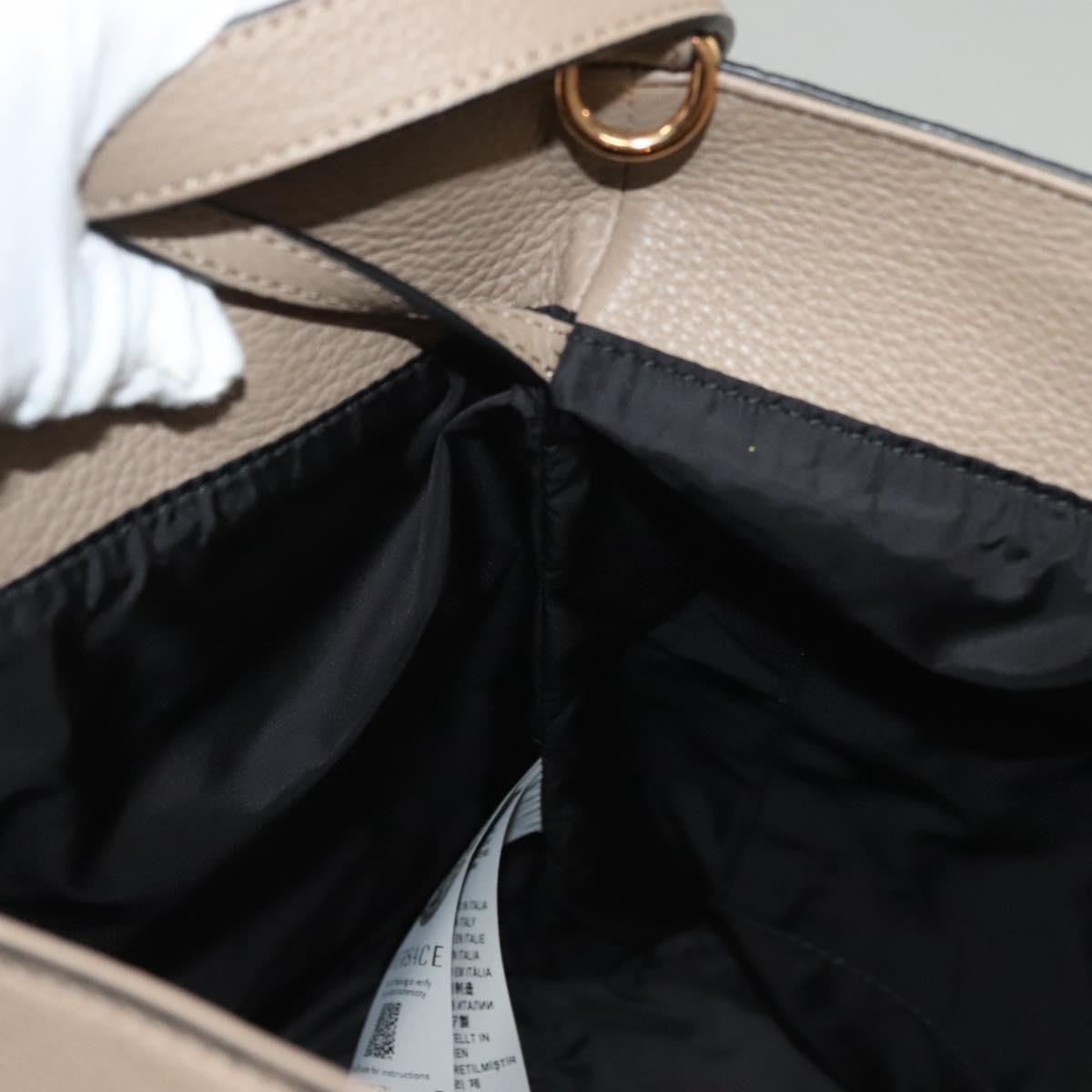 Versace La Medusa Tote Embossed Canvas, BEIGE, LEATHER, Tote bag