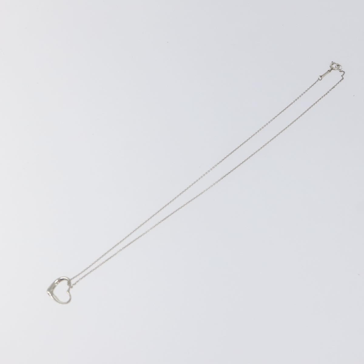 Tiffany & Co. Elsa Peretti Open Heart Pendant Necklace Sterling Silver, SILVER, SILVER, Necklace