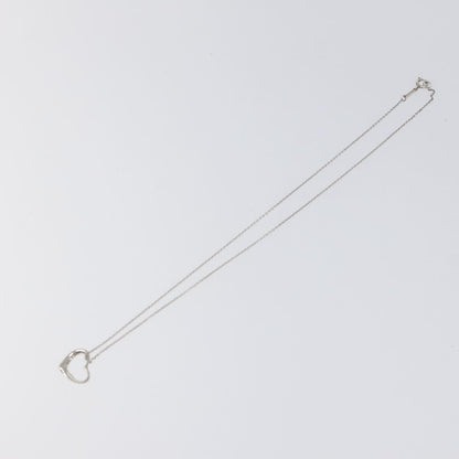 Tiffany & Co. Elsa Peretti Open Heart Pendant Necklace Sterling Silver, SILVER, SILVER, Necklace