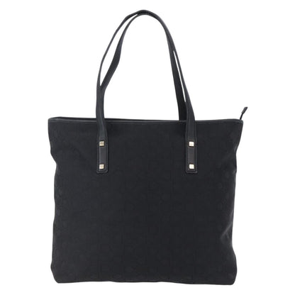 Salvatore Ferragamo Gancini Tote Gancini Canvas, BLACK, CANVAS, Tote bag