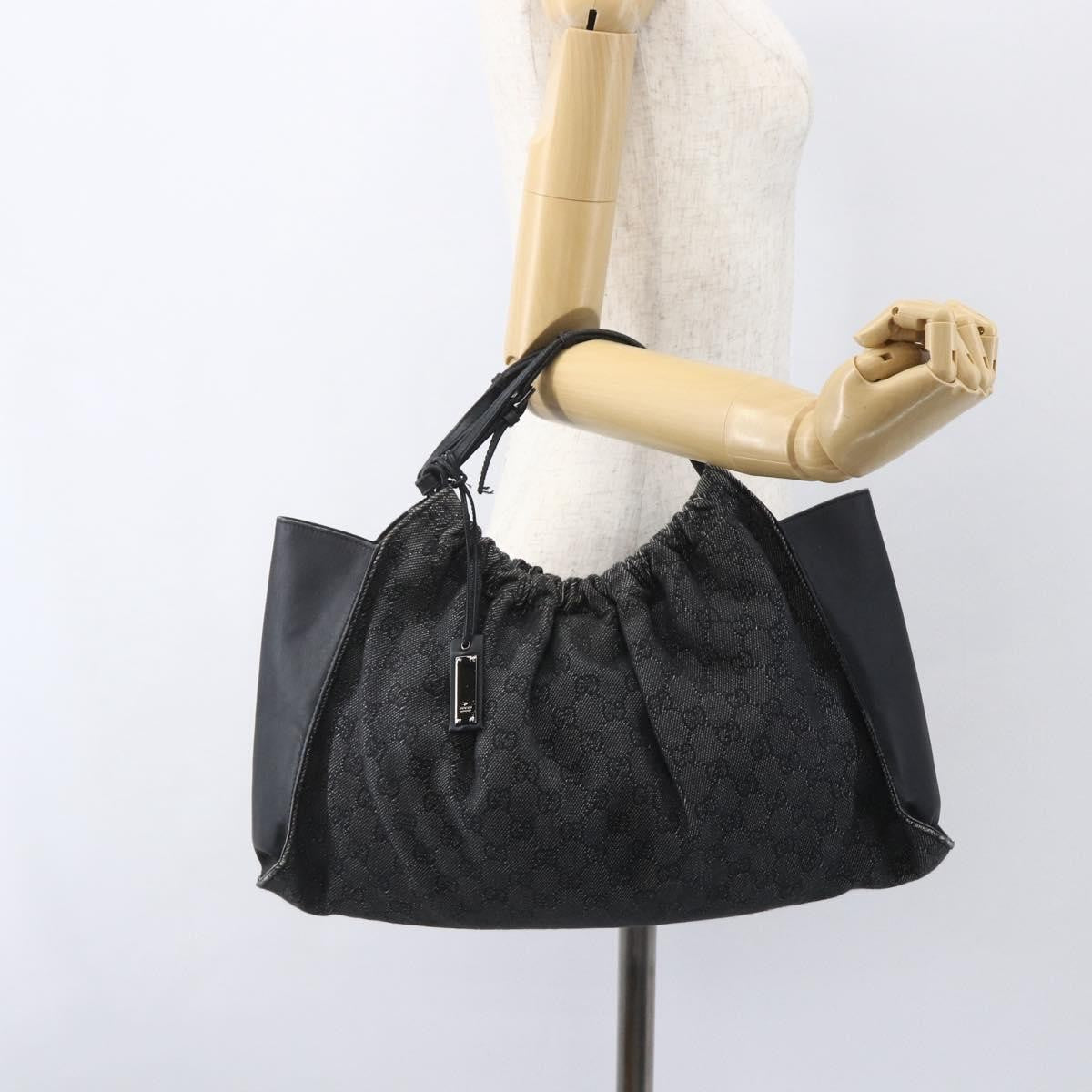 Gucci GG Canvas Bag Canvas, BLACK, CANVAS, Handbag