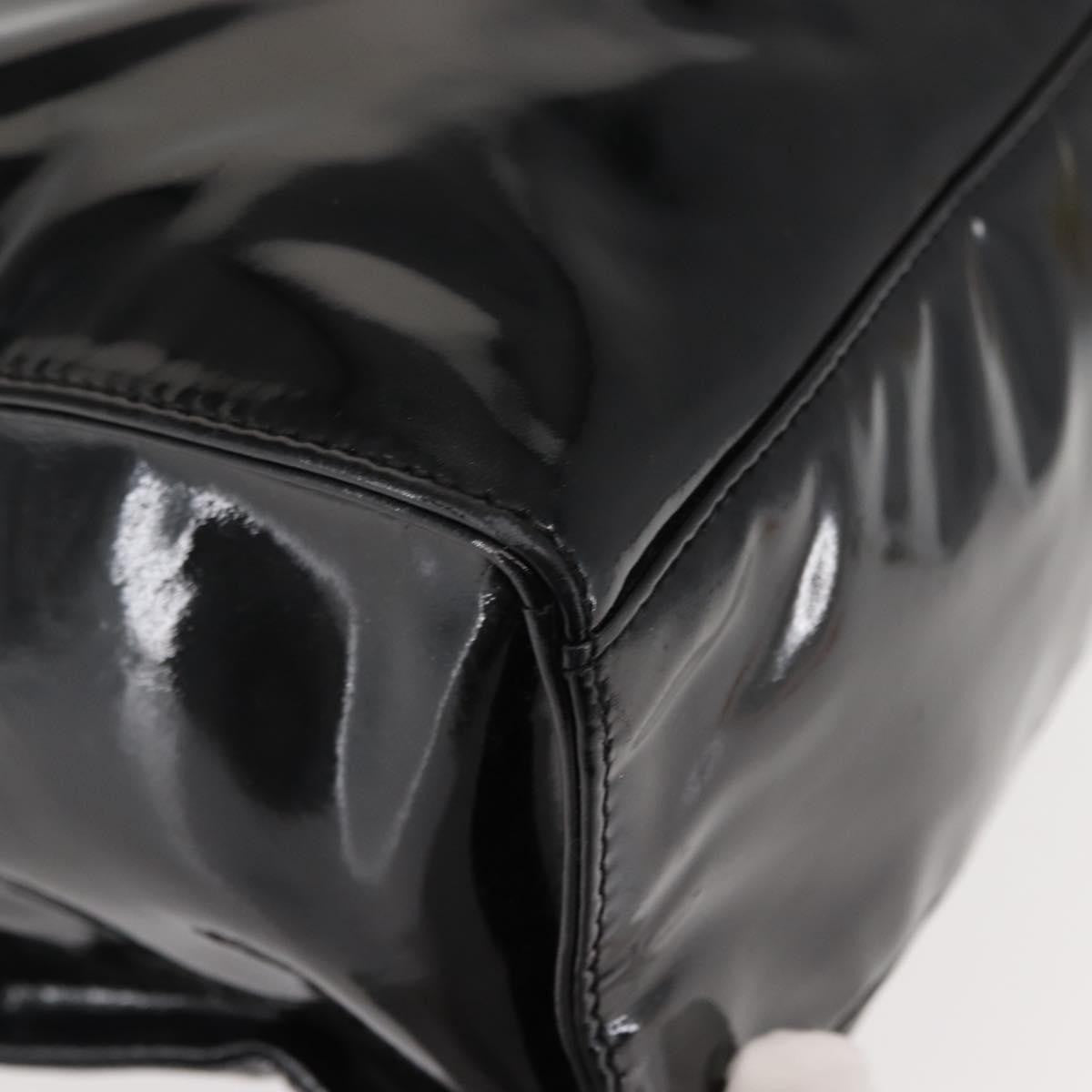 Chanel Coco Mark Patent Leather, BLACK, PATENT_LEATHER, Shoulder bag