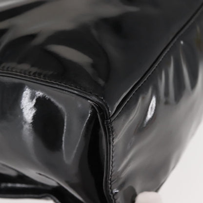 Chanel Coco Mark Patent Leather, BLACK, PATENT_LEATHER, Shoulder bag