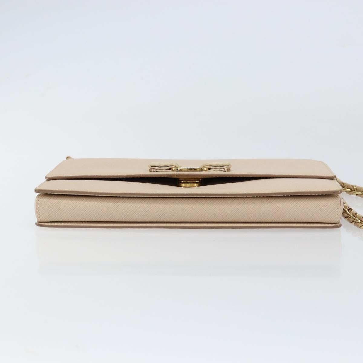 Salvatore Ferragamo Vala Chain Shoulder bag Leather, PINK, LEATHER, Shoulder bag
