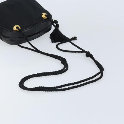 Salvatore Ferragamo Vintage Shoulder Bag Canvas, BLACK, CANVAS, Shoulder bag