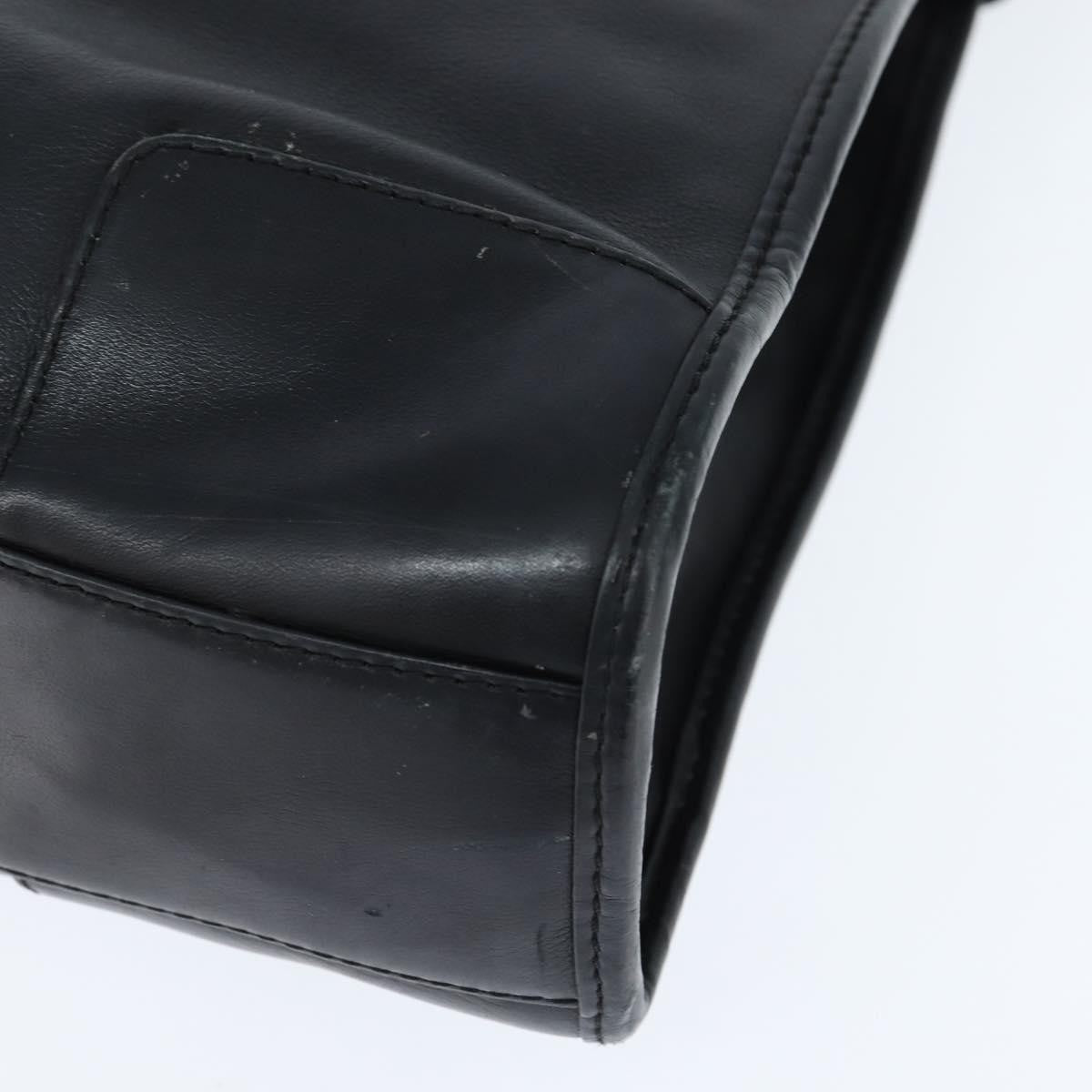 Loewe Anagram Shoulder Bag Leather, BLACK, LEATHER, Shoulder bag