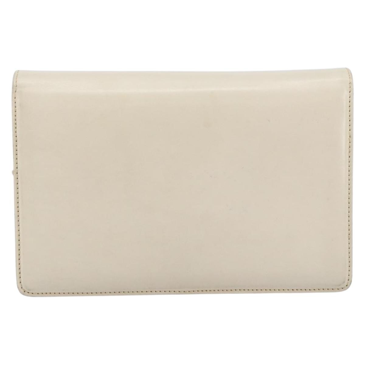 Gucci Vintage clutch Bag Leather, WHITE, LEATHER, Clutche & pouche