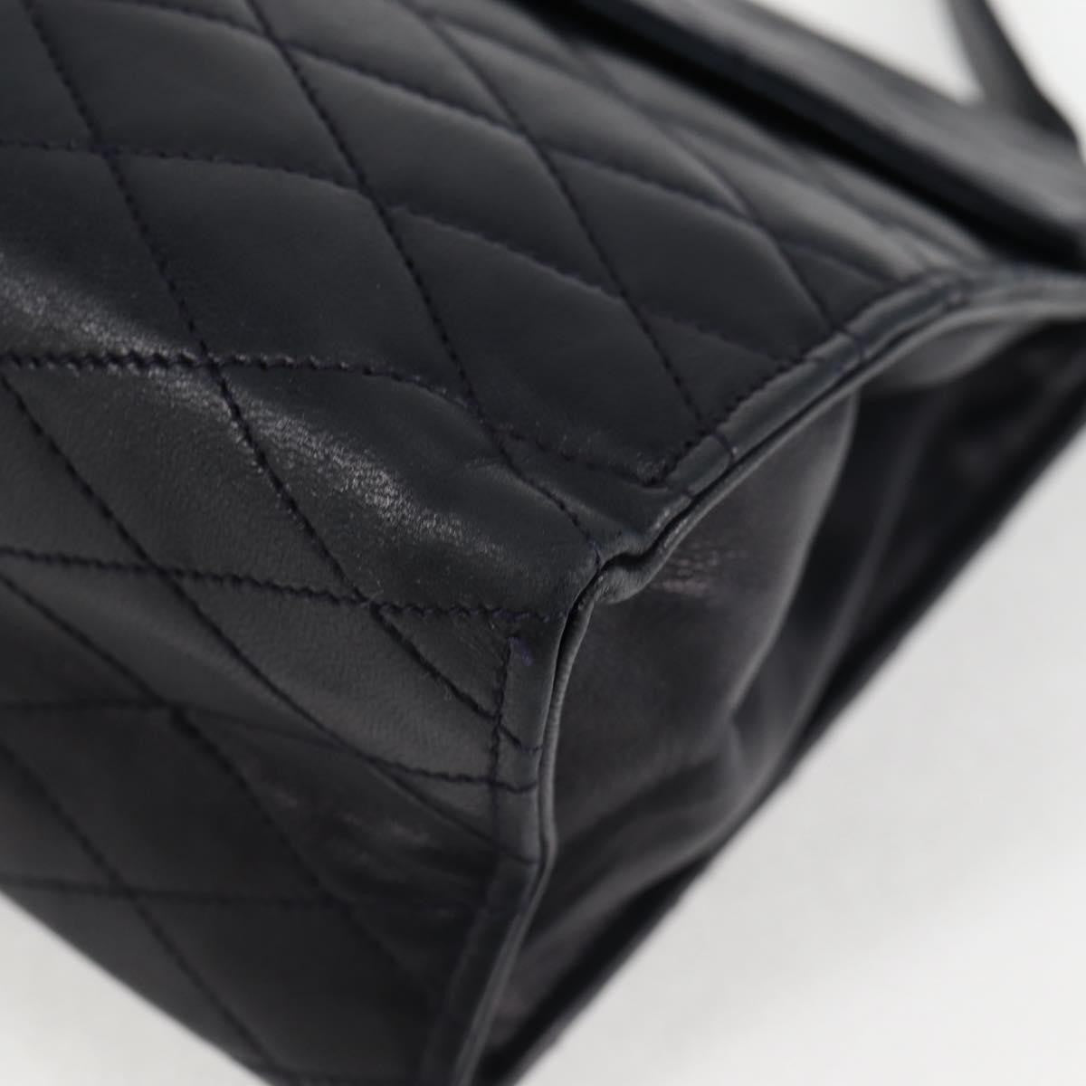 Chanel Vintage Envelope Flap Shoulder Bag Quilted Lambskin, BLACK, LACE, Shoulder bag