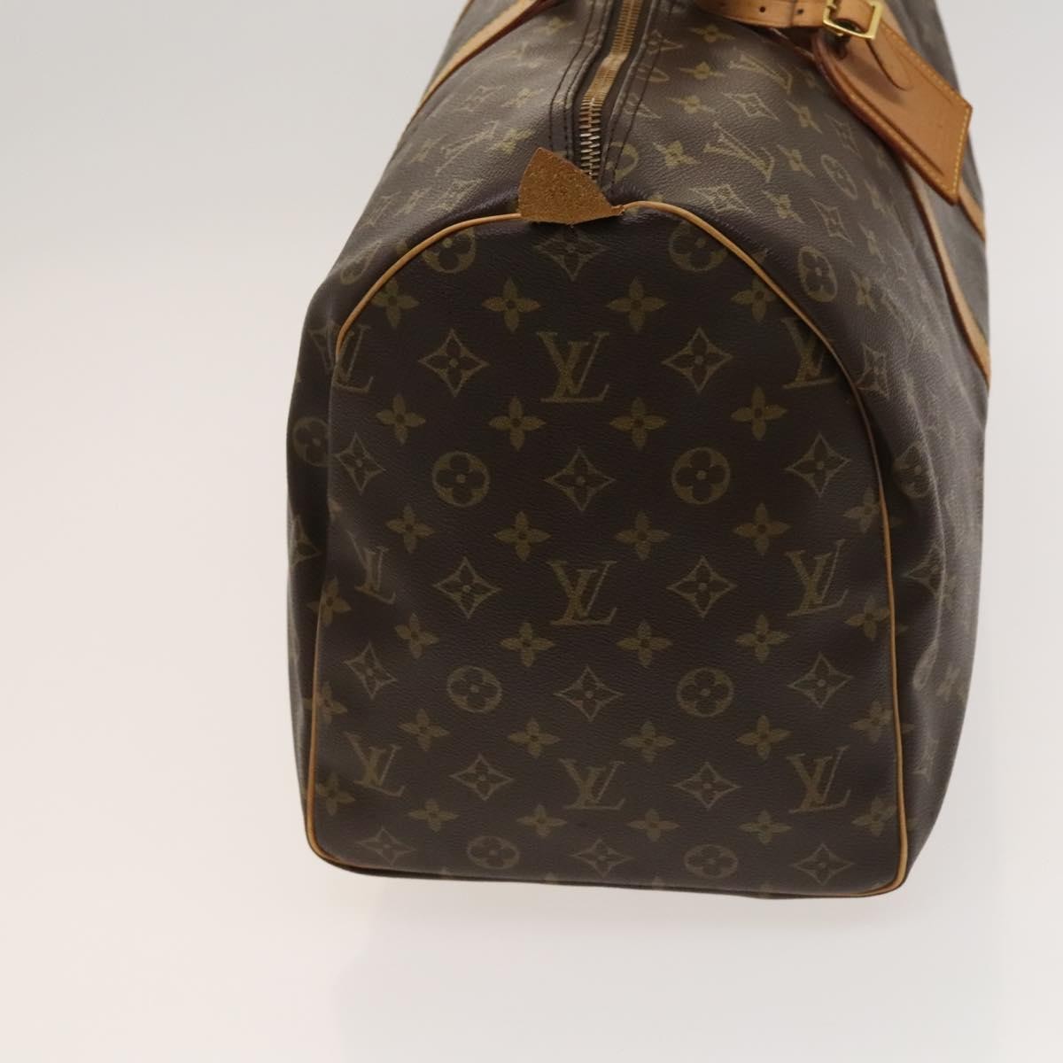 Louis Vuitton Keepall Bag Monogram Canvas, BROWN, CANVAS, Travel bag