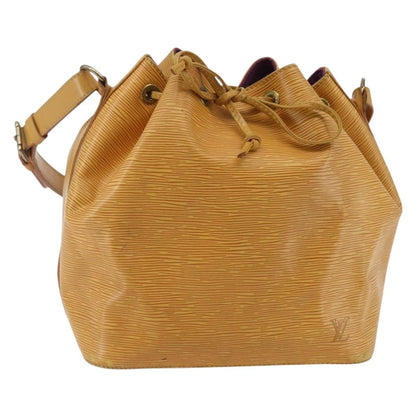 Louis Vuitton Petit Noe Handbag Epi Leather, YELLOW, LEATHER, Shoulder bag