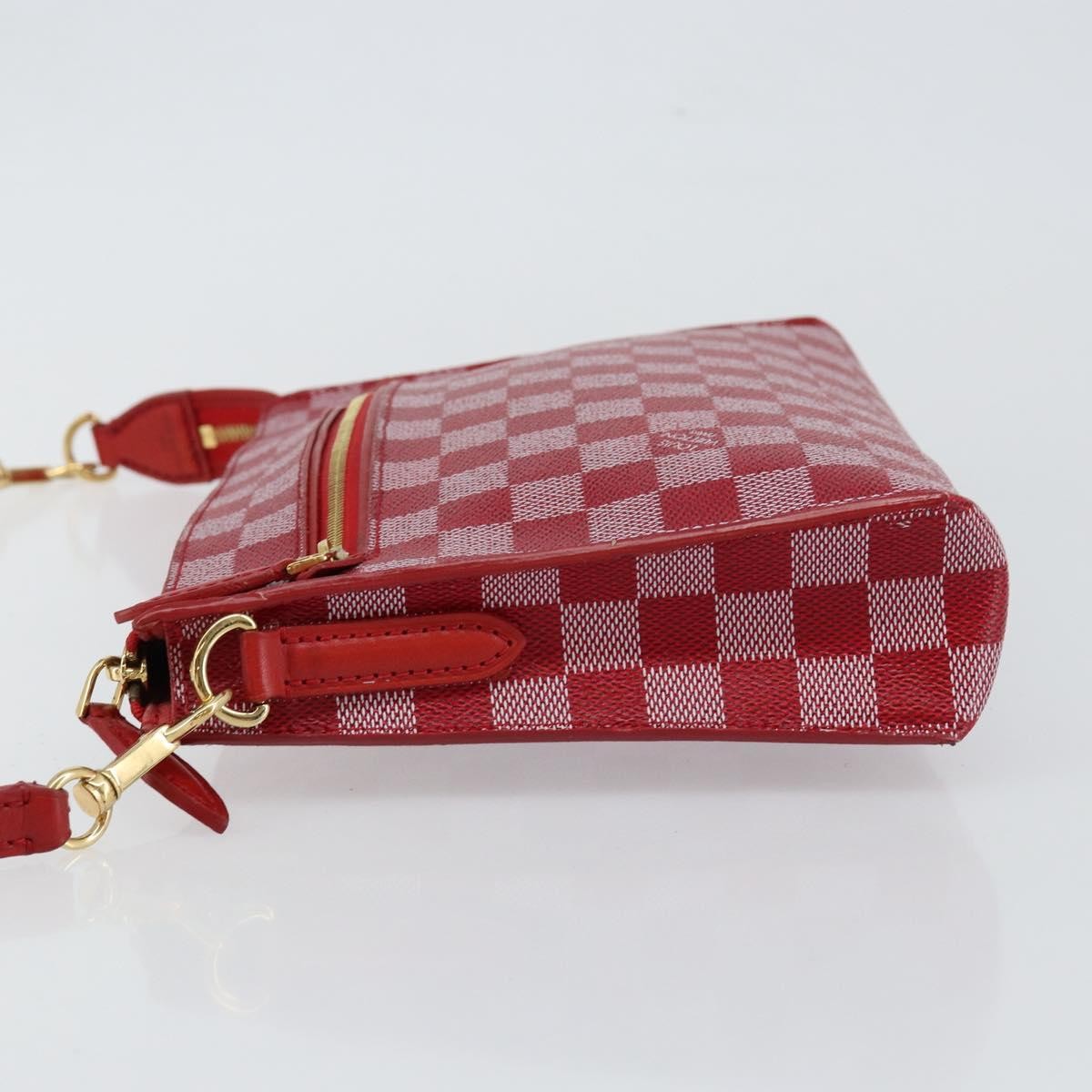 Louis Vuitton Modul Handbag Damier Couleurs, RED, CANVAS, Clutche & pouche