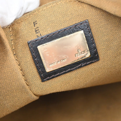 Fendi Chef Zip Crossbody Bag Zucca Canvas, BROWN, CANVAS, Shoulder bag