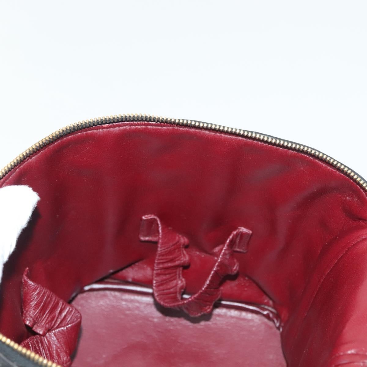 Chanel Vanity pouch Leather, BLACK, LEATHER, Toiletry Case