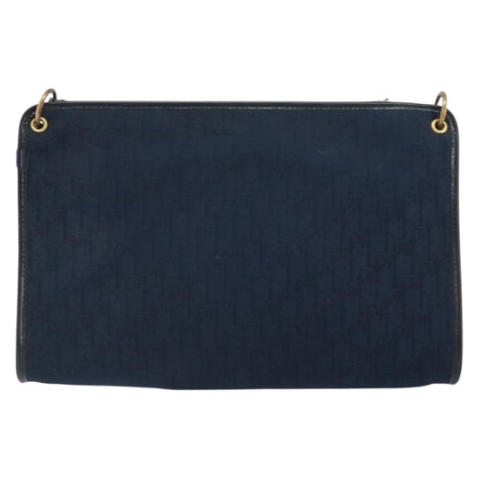 Christian Dior Vintage CD trotter Shoulder bag Canvas, NAVY, CANVAS, Shoulder bag