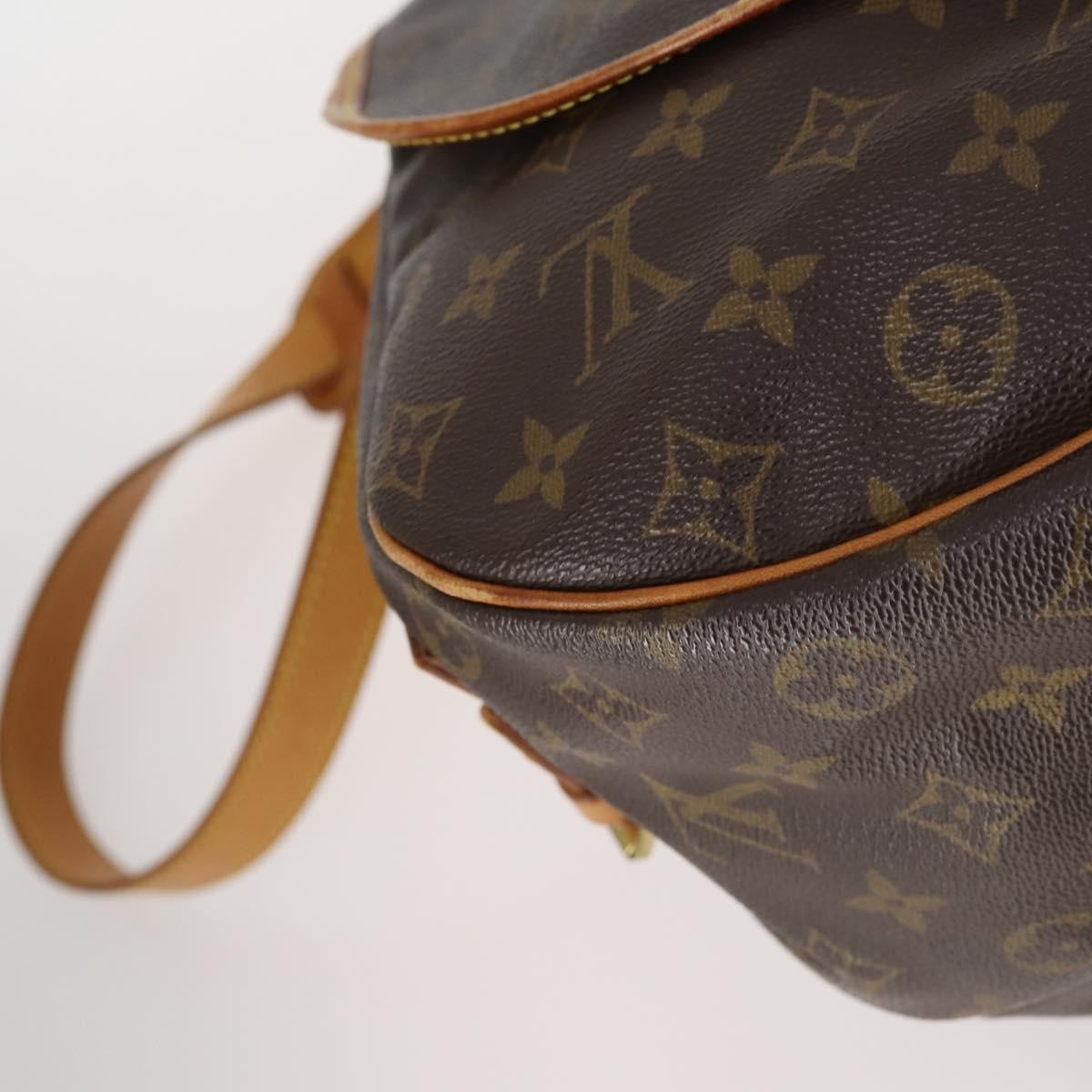 Louis Vuitton Saumur Handbag Monogram Canvas, BROWN, CANVAS, Handbag