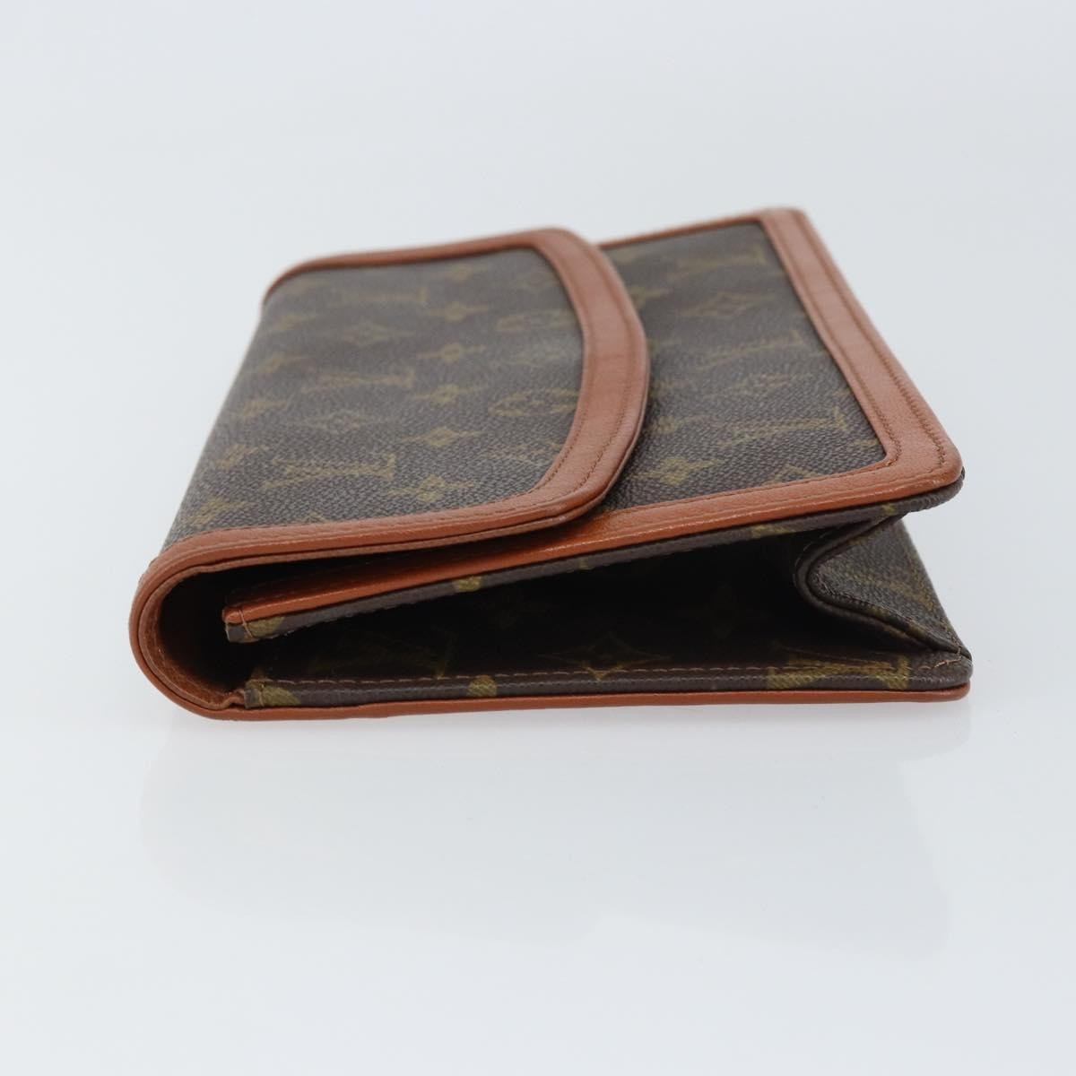 Louis Vuitton Dame Pochette Monogram Canvas, BROWN, CANVAS, Clutche & pouche