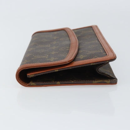 Louis Vuitton Dame Pochette Monogram Canvas, BROWN, CANVAS, Clutche & pouche