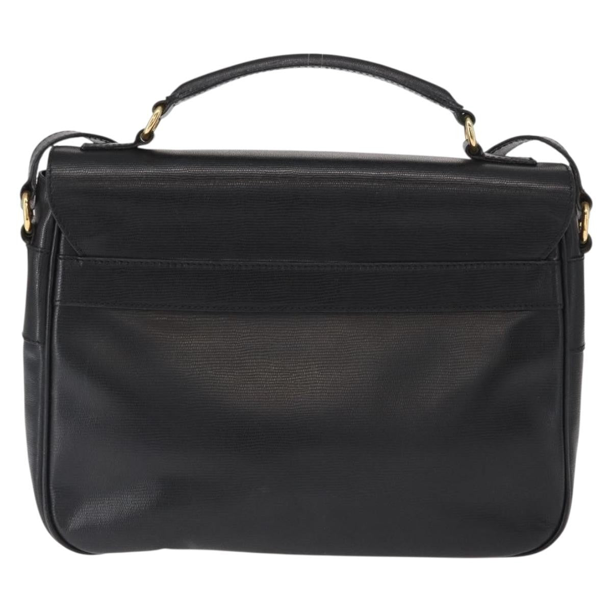 Celine Circle Logo Shoulder Bag Leather, BLACK, LEATHER, Shoulder bag