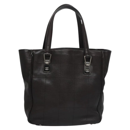 Chanel Chocolate Bar Coco Mark handbag Caviar skin, BROWN, LEATHER, Handbag