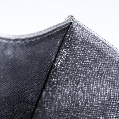 Louis Vuitton S Lock A4 Wristlet Pouch Macassar Monogram Canvas, BLACK, LEATHER, Clutche & pouche