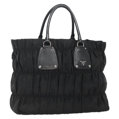 Prada Gaufre Tote Tessuto, Black, Nylon, Tote Bag