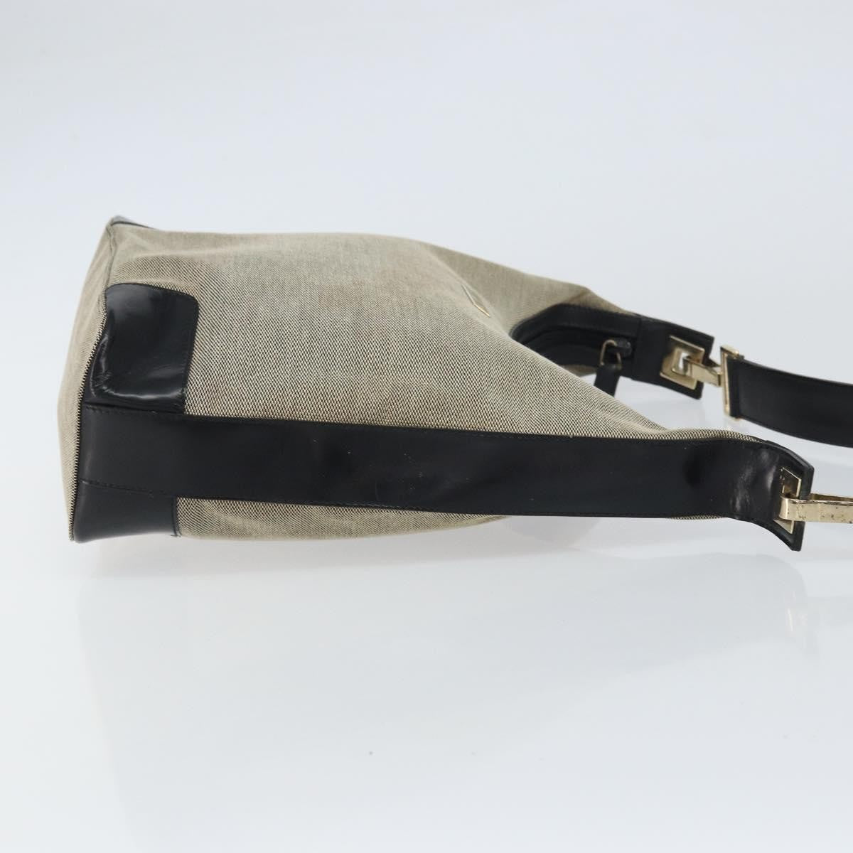 Gucci Vintage Hobo Canvas, GRAY, CANVAS, Shoulder bag