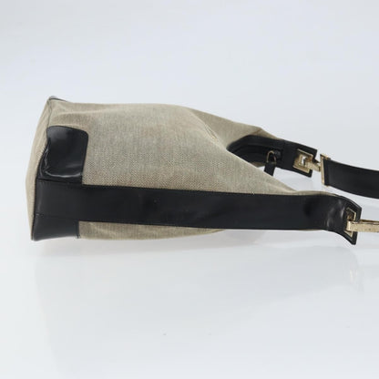 Gucci Vintage Hobo Canvas, GRAY, CANVAS, Shoulder bag