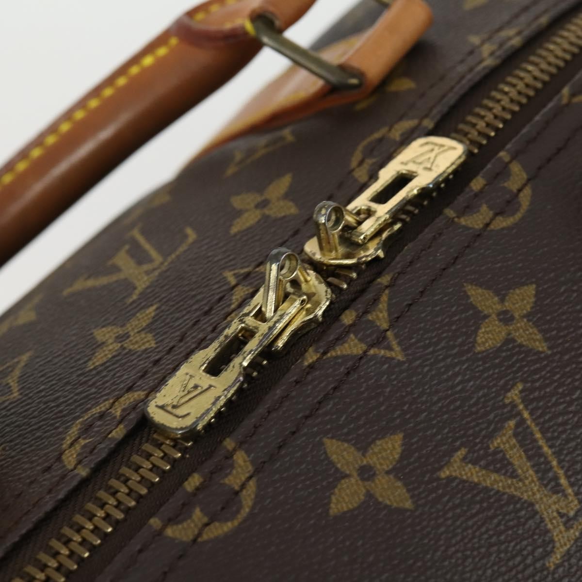 Louis Vuitton Keepall Bag Monogram Canvas, BROWN, CANVAS, Travel bag
