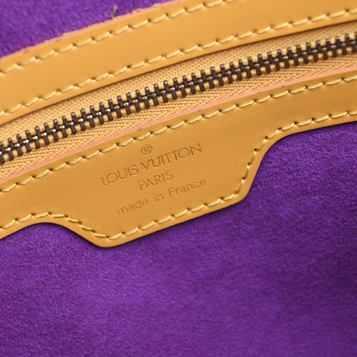 Louis Vuitton Lussac Handbag Epi Leather, YELLOW, LEATHER, Shoulder bag