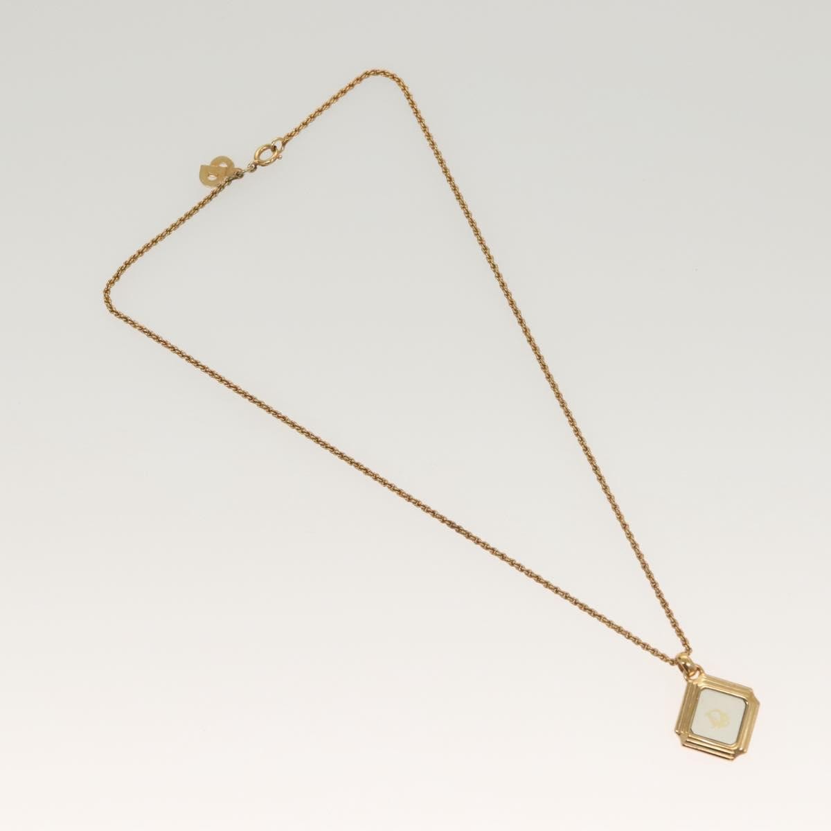 Christian Dior Vintage Dior Logo Necklace Metal, GOLD, METAL, Necklace