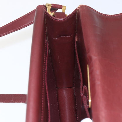 cartier Must de Cartier Shoulder Bag Leather, BURGUNDY, LEATHER, Shoulder bag