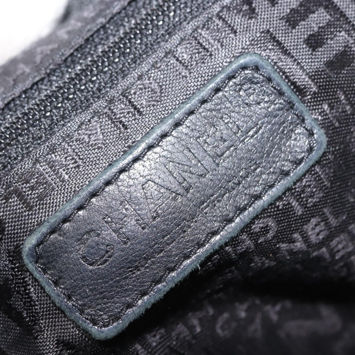 Chanel Vintage Chain Around Shoulder Bag Leather, BLACK, LEATHER, Shoulder bag