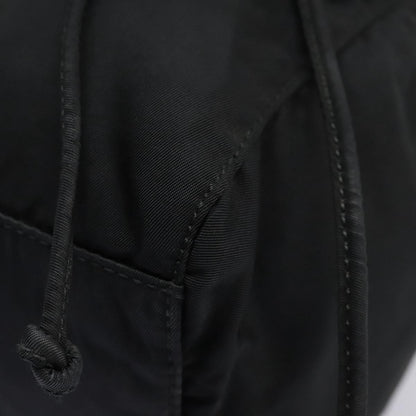 Prada Flap Drawstring Backpack Tessuto, BLACK, NYLON, Backpack