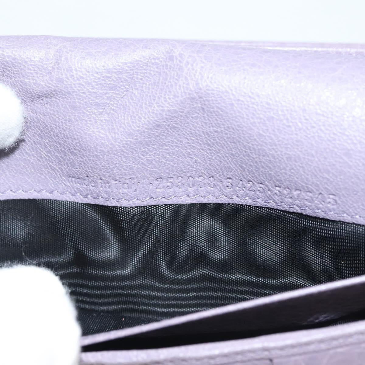 Balenciaga Classic Continental Zip Around Wallet Leather, PURPLE, LEATHER, Wallets