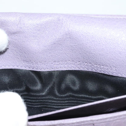 Balenciaga Classic Continental Zip Around Wallet Leather, PURPLE, LEATHER, Wallets