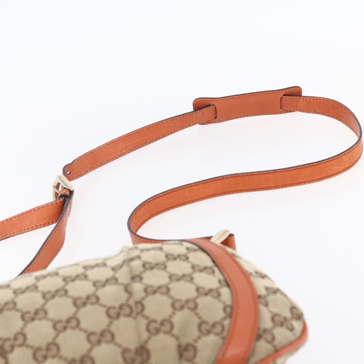 Gucci D Ring Messenger Bag GG Canvas, BEIGE, CANVAS, Shoulder bag