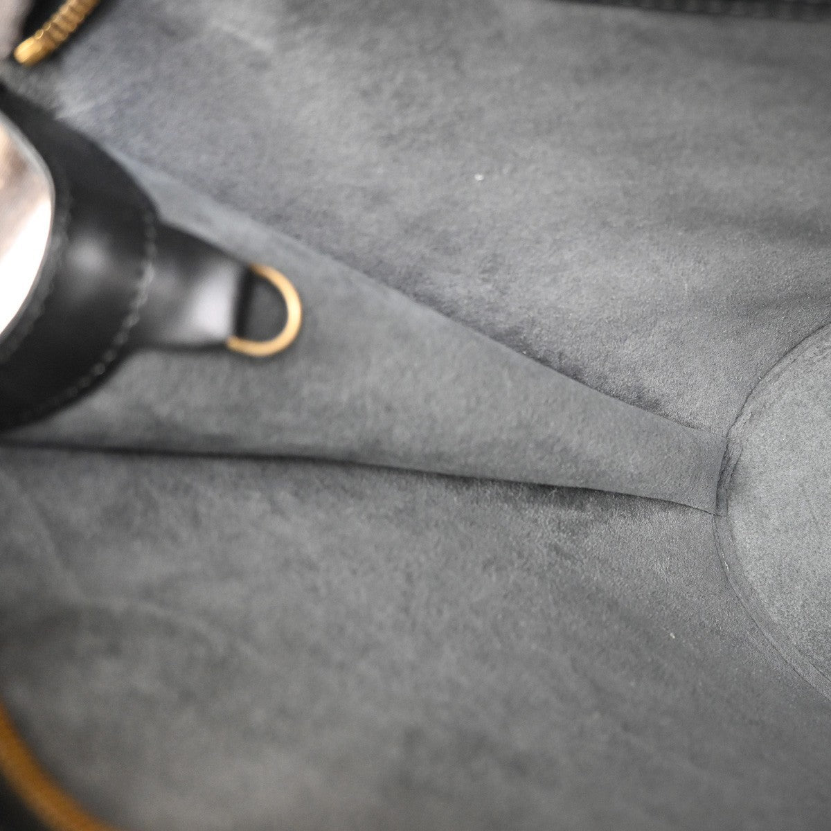 Louis Vuitton Saint Jacques Handbag Epi Leather, BLACK, LEATHER, Shoulder bag