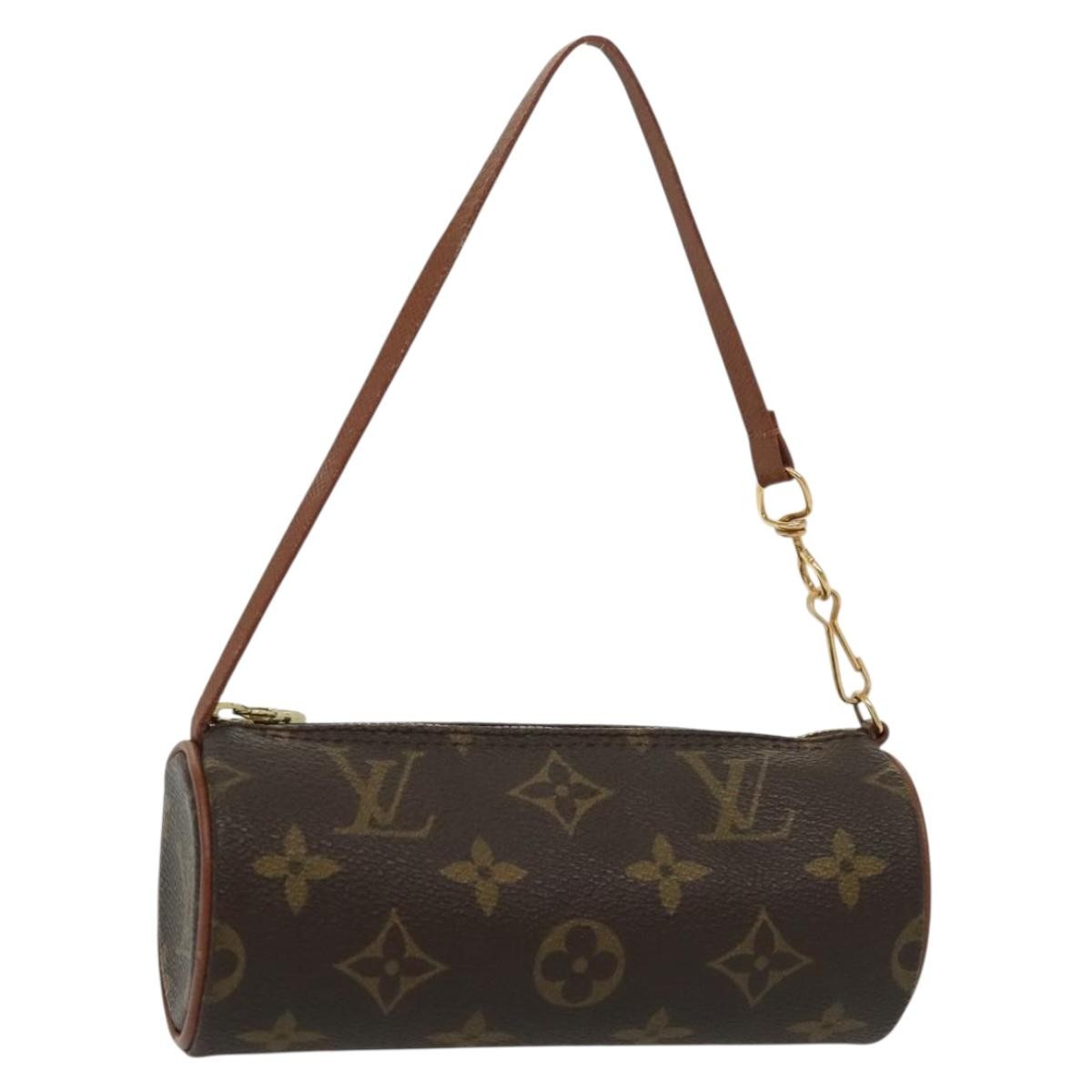 Louis Vuitton Papillon Pochette Monogram Canvas, BROWN, CANVAS, Handbag