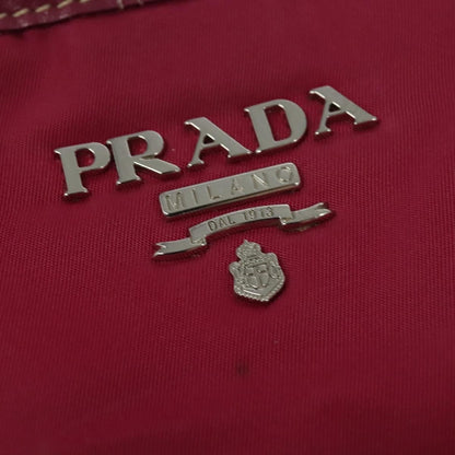 Prada Convertible Belted Hobo Tessuto with Leather, PINK, NYLON, Tote bag